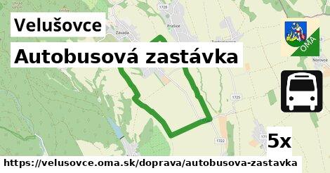 Autobusová zastávka, Velušovce