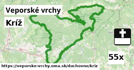 Kríž, Veporské vrchy