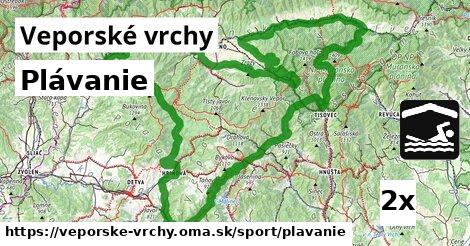 Plávanie, Veporské vrchy