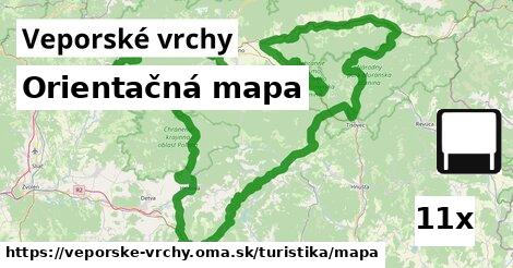 Orientačná mapa, Veporské vrchy