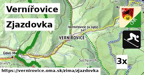 zjazdovka v Vernířovice