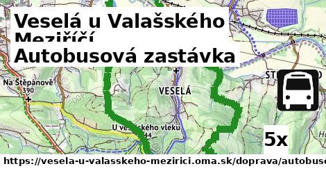 Autobusová zastávka, Veselá u Valašského Meziříčí