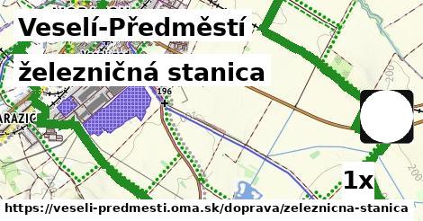 železničná stanica v Veselí-Předměstí