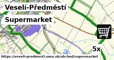 supermarket v Veselí-Předměstí