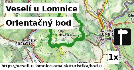 orientačný bod v Veselí u Lomnice