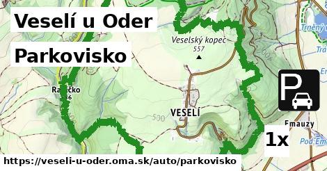 parkovisko v Veselí u Oder