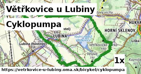 Cyklopumpa, Větřkovice u Lubiny