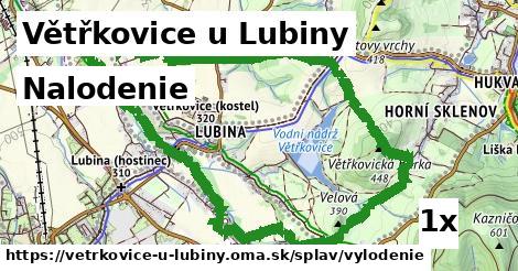 nalodenie v Větřkovice u Lubiny