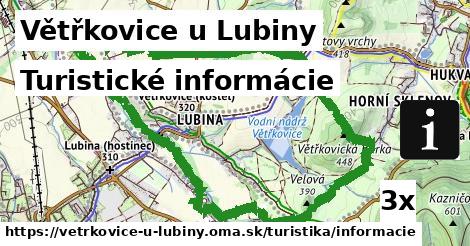 turistické informácie v Větřkovice u Lubiny