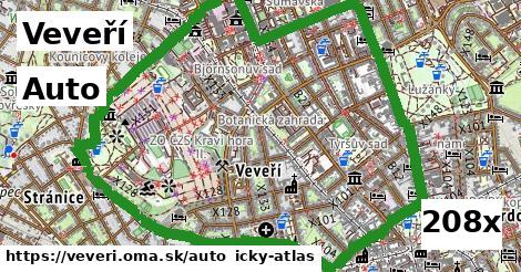 auto v Veveří
