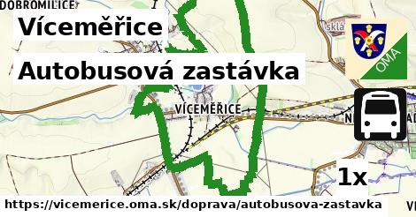 Autobusová zastávka, Víceměřice