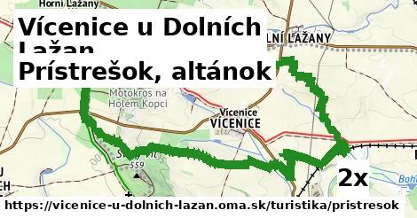 Prístrešok, altánok, Vícenice u Dolních Lažan