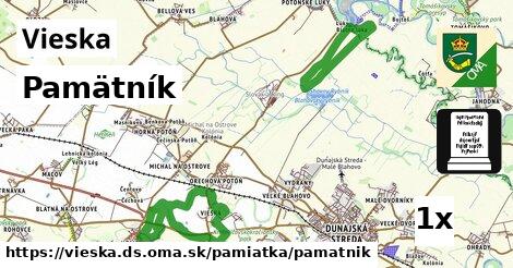 Pamätník, Vieska, okres DS