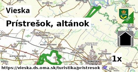 Prístrešok, altánok, Vieska, okres DS