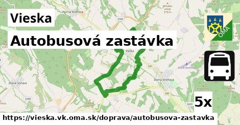 Autobusová zastávka, Vieska, okres VK