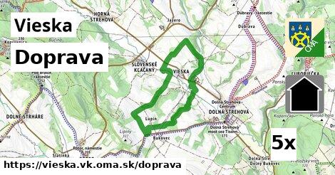 doprava v Vieska, okres VK