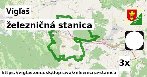 železničná stanica, Vígľaš