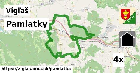 pamiatky v Vígľaš