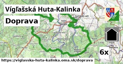 doprava v Vígľašská Huta-Kalinka