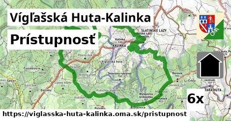 prístupnosť v Vígľašská Huta-Kalinka