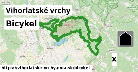 bicykel v Vihorlatské vrchy