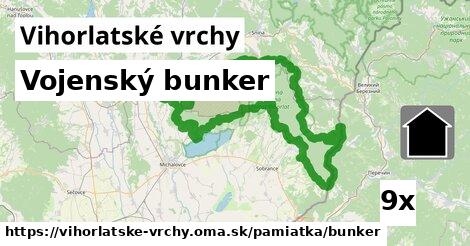 Vojenský bunker, Vihorlatské vrchy