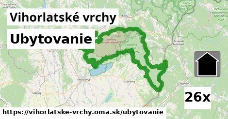 ubytovanie v Vihorlatské vrchy