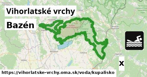 Bazén, Vihorlatské vrchy