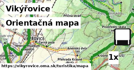 Orientačná mapa, Vikýřovice