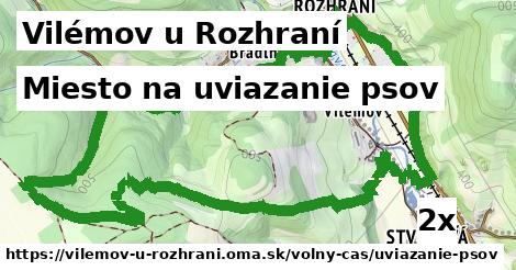 Miesto na uviazanie psov, Vilémov u Rozhraní