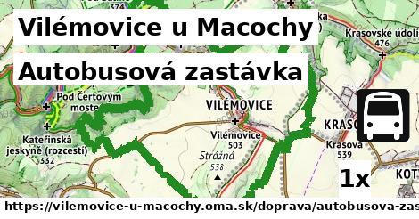 Autobusová zastávka, Vilémovice u Macochy