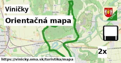 orientačná mapa v Viničky