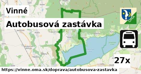 Autobusová zastávka, Vinné