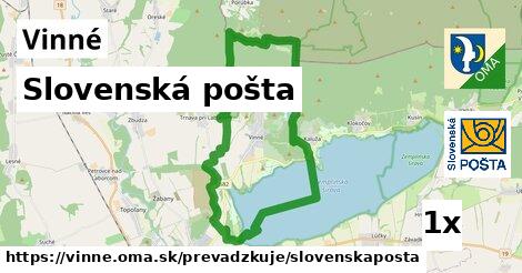 Slovenská pošta, Vinné