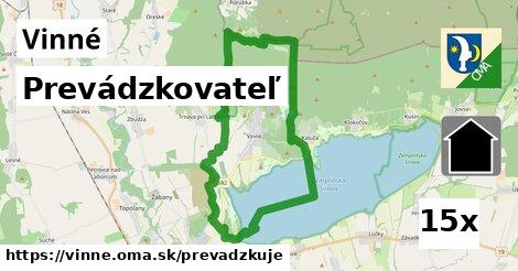 prevádzkovateľ v Vinné