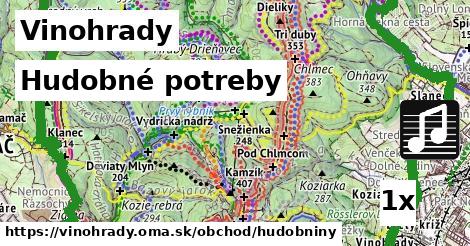 hudobné potreby v Vinohrady