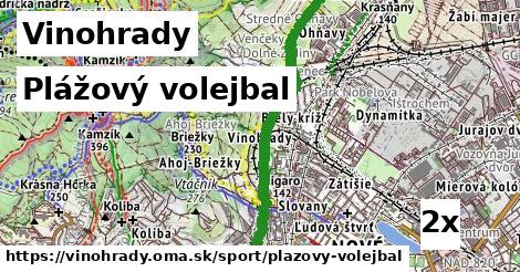 Plážový volejbal, Vinohrady