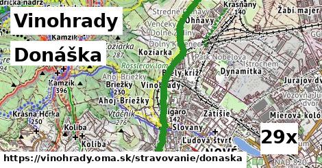 Donáška, Vinohrady