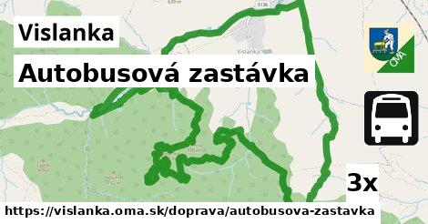 Autobusová zastávka, Vislanka