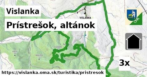 Prístrešok, altánok, Vislanka