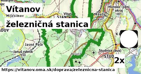 železničná stanica, Vítanov