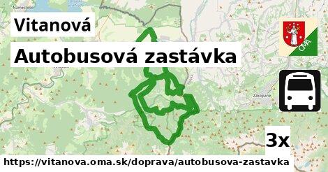 Autobusová zastávka, Vitanová