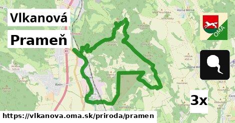 Prameň, Vlkanová