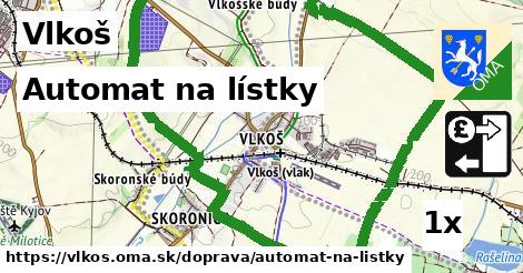 automat na lístky v Vlkoš