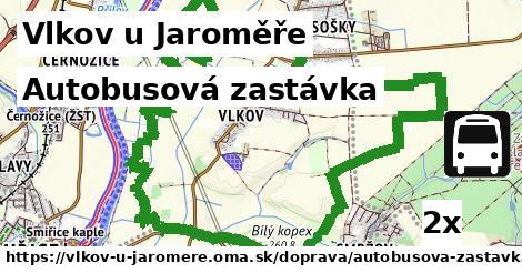 Autobusová zastávka, Vlkov u Jaroměře