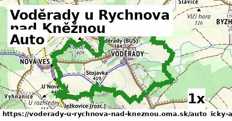 auto v Voděrady u Rychnova nad Kněžnou