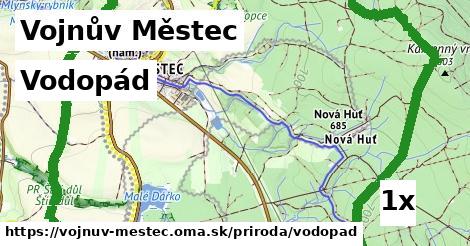 vodopád v Vojnův Městec