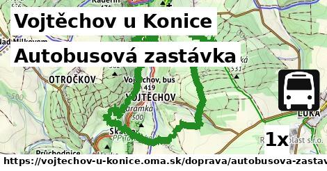 Autobusová zastávka, Vojtěchov u Konice