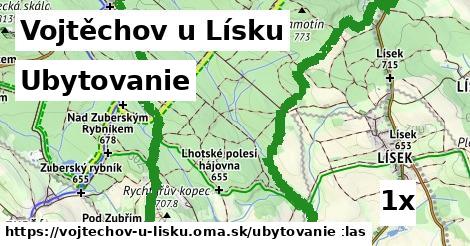 ubytovanie v Vojtěchov u Lísku