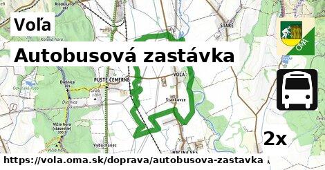 Autobusová zastávka, Voľa